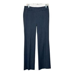 Loft gray straight legs career pants size 2
